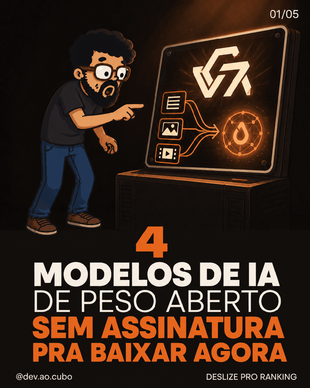 Essa semana saíram 4 modelos de IA de graça que empatam com o que tem de mais caro no mercado — e dá pra baixar agora