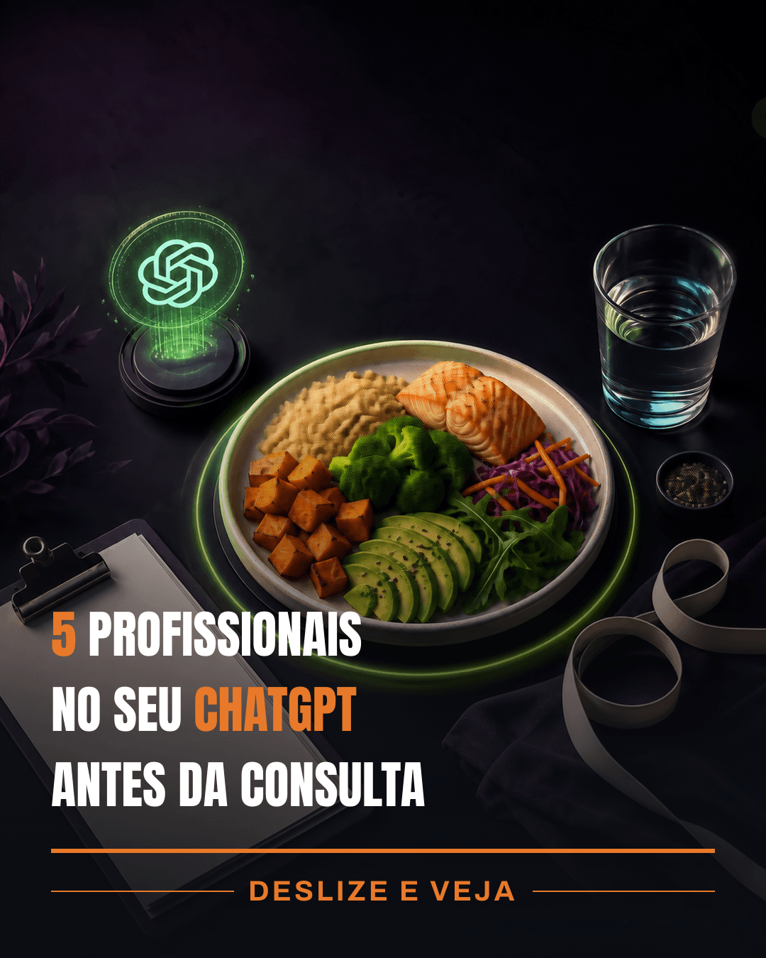 5 prompts pra transformar o ChatGPT no seu time de saúde particular