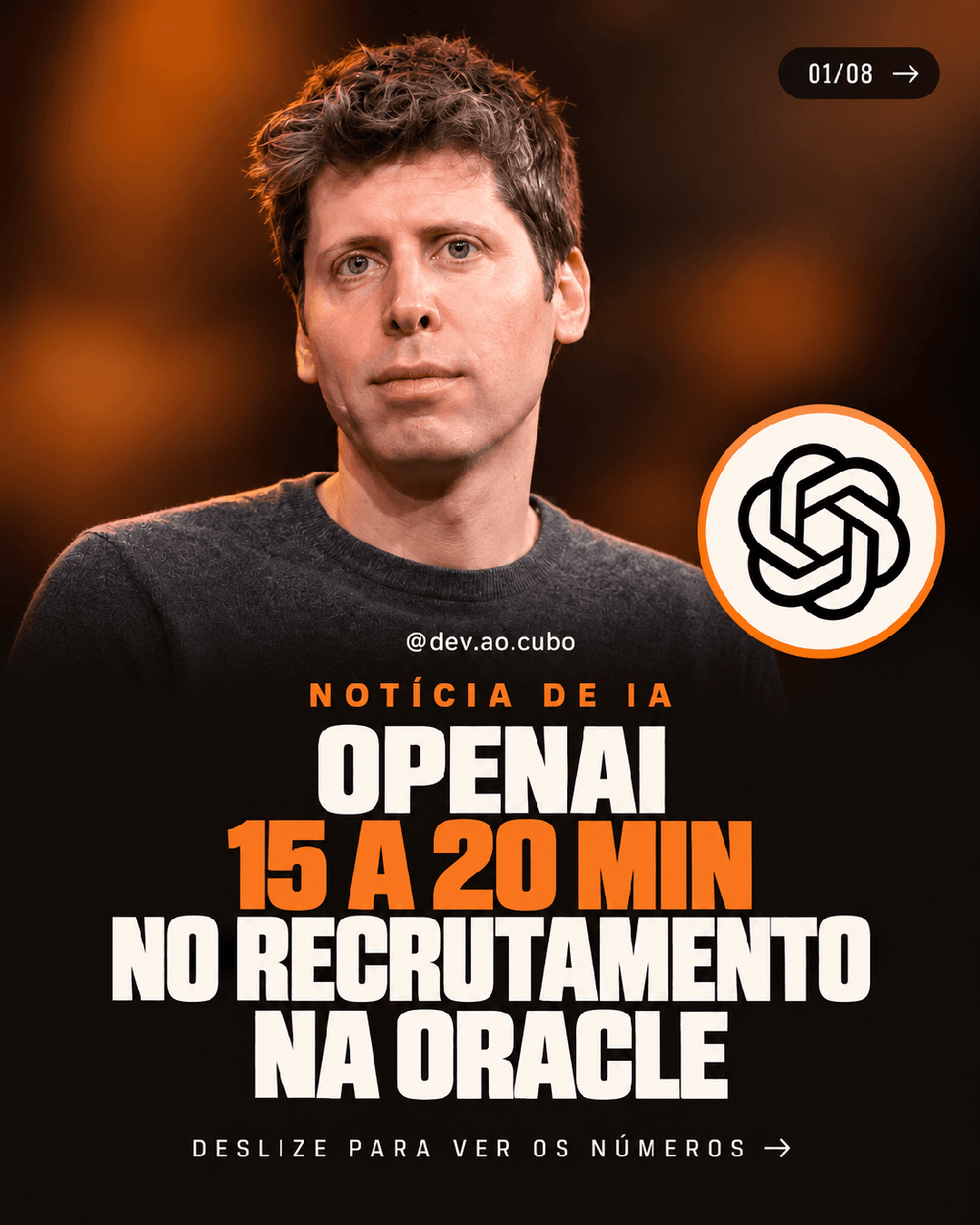 OPENAI 15 A 20 MIN NO RECRUTAMENTO NA ORACLE