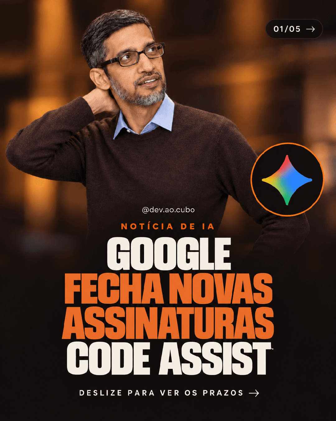 GOOGLE FECHA NOVAS ASSINATURAS CODE ASSIST