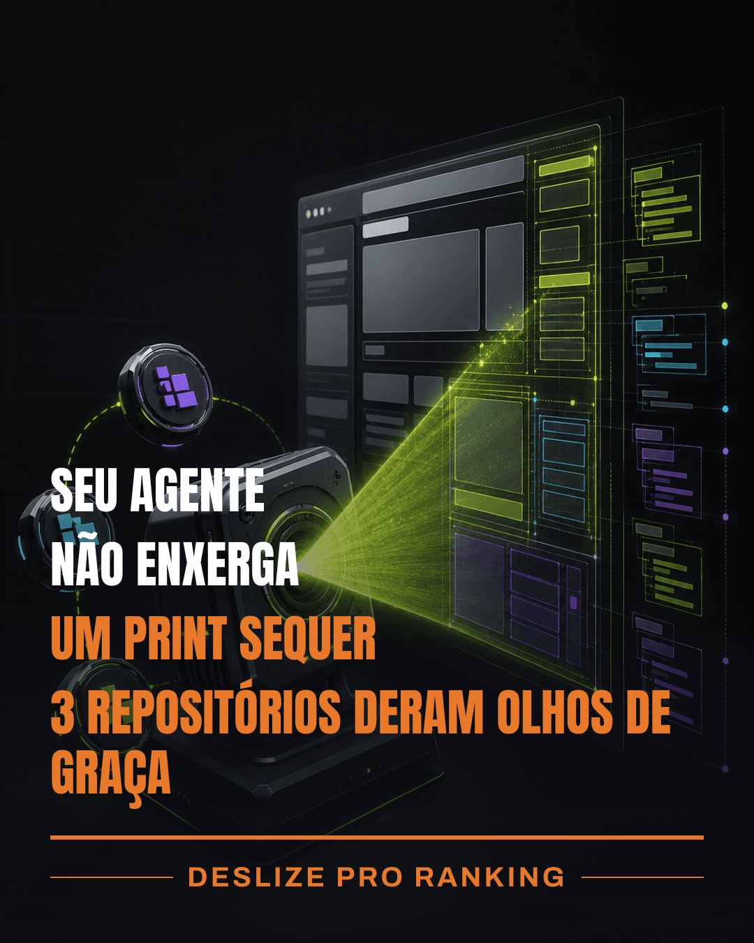 Seu agente de código é cego — e 3 repositórios acabaram de dar olhos pra ele de graça