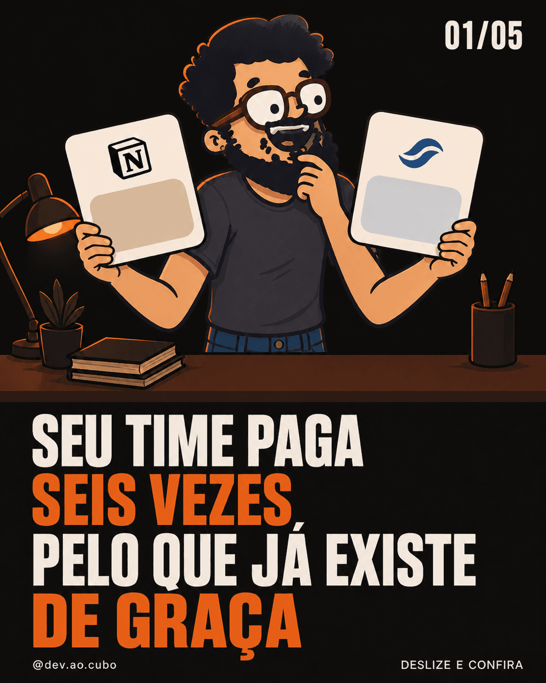 Seu time paga 6 assinaturas por mês. Todas têm um sósia open-source de R$ 0.