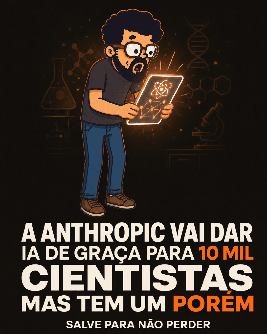 A Anthropic está dando IA de graça pra 10 mil cientistas — só que tem um porém