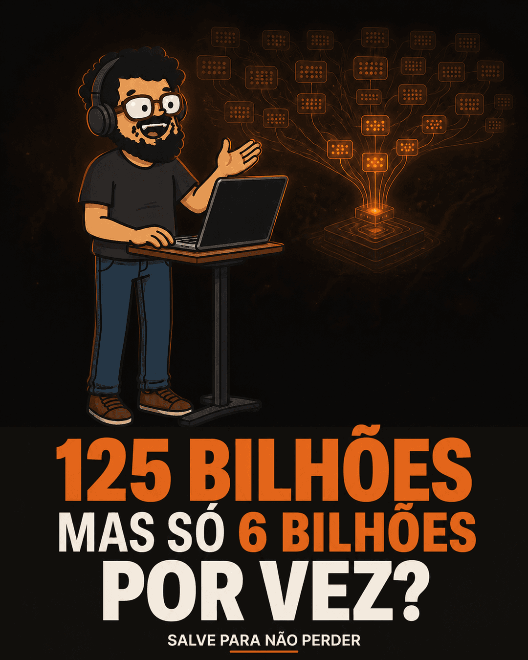 Um modelo de IA com 125 bilhões de peças, mas que só usa 6 bilhões delas por vez